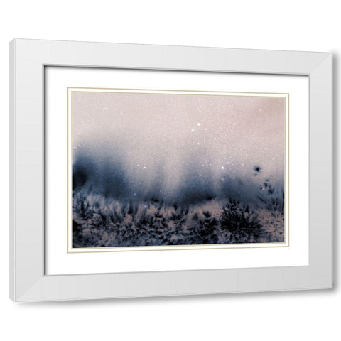 Southern Cross White Modern Wood Framed Art Print with Double Matting by Urban Road