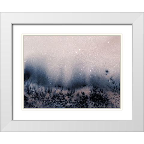 Southern Cross White Modern Wood Framed Art Print with Double Matting by Urban Road