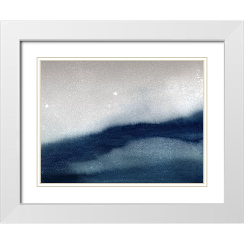 Antares White Modern Wood Framed Art Print with Double Matting by Urban Road