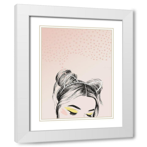 Charlie Poster White Modern Wood Framed Art Print with Double Matting by Urban Road