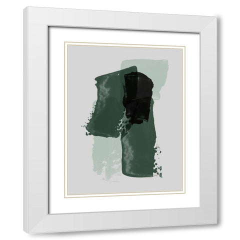 Contrast Emerald Poster White Modern Wood Framed Art Print with Double Matting by Urban Road