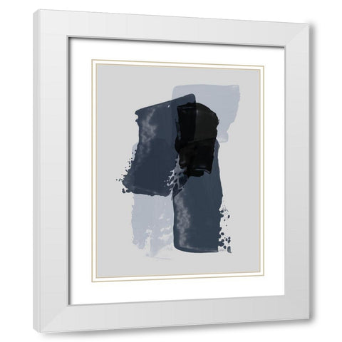 Contrast Cerulean Poster White Modern Wood Framed Art Print with Double Matting by Urban Road