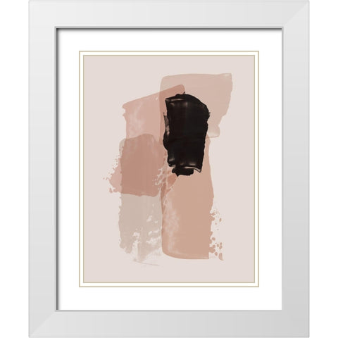 Contrast Blush Poster White Modern Wood Framed Art Print with Double Matting by Urban Road