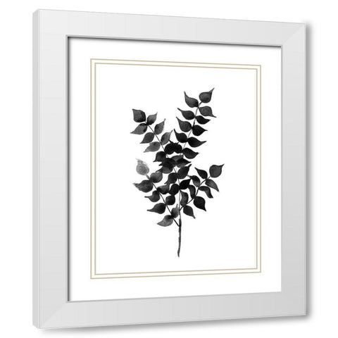 Cedar Black Poster White Modern Wood Framed Art Print with Double Matting by Urban Road