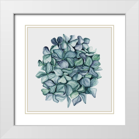 Hydrangea Poster White Modern Wood Framed Art Print with Double Matting by Urban Road
