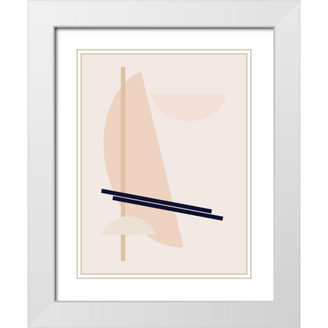 Tempo Poster White Modern Wood Framed Art Print with Double Matting by Urban Road