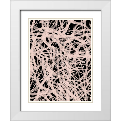 Tangle Poster White Modern Wood Framed Art Print with Double Matting by Urban Road
