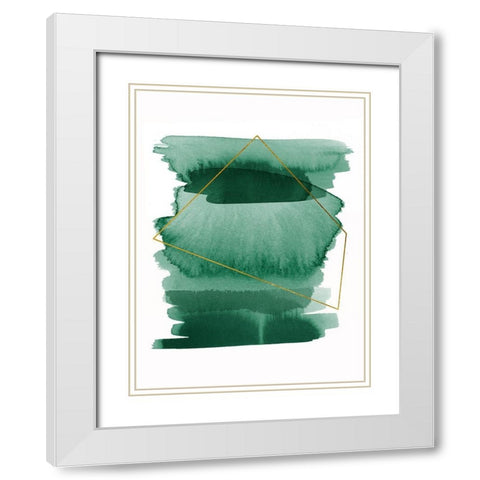 Greenset Poster White Modern Wood Framed Art Print with Double Matting by Urban Road