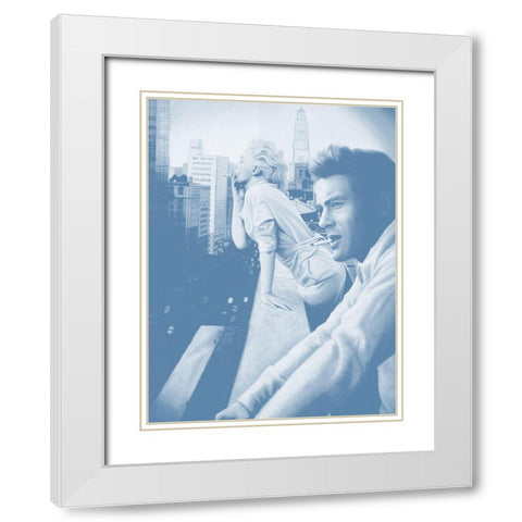 James and Marilyn Dusk Poster White Modern Wood Framed Art Print with Double Matting by Urban Road