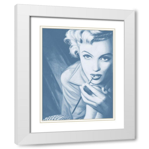 Marilyn Dusk Poster White Modern Wood Framed Art Print with Double Matting by Urban Road