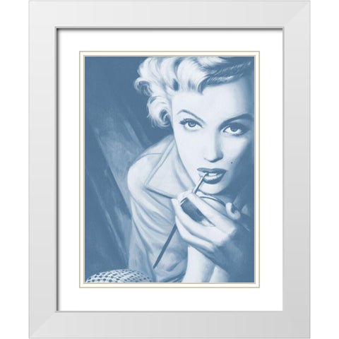 Marilyn Dusk Poster White Modern Wood Framed Art Print with Double Matting by Urban Road