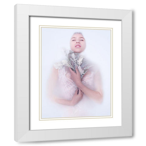 Ophelia Poster White Modern Wood Framed Art Print with Double Matting by Urban Road
