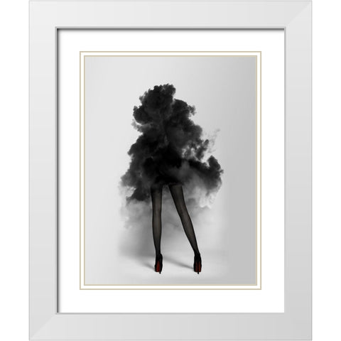 Smokescreen Poster White Modern Wood Framed Art Print with Double Matting by Urban Road