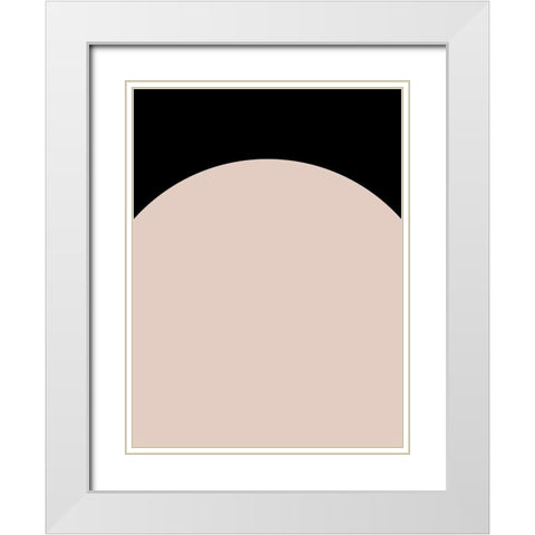 Arc I Poster White Modern Wood Framed Art Print with Double Matting by Urban Road