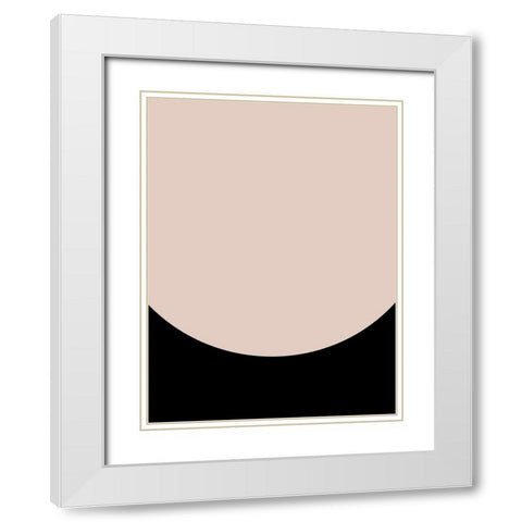 Arc II Poster White Modern Wood Framed Art Print with Double Matting by Urban Road