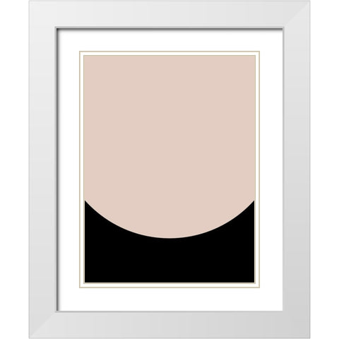 Arc II Poster White Modern Wood Framed Art Print with Double Matting by Urban Road