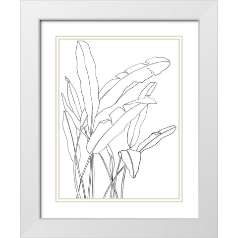 Camila Poster White Modern Wood Framed Art Print with Double Matting by Urban Road