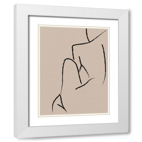 Skinny Love  White Modern Wood Framed Art Print with Double Matting by Urban Road