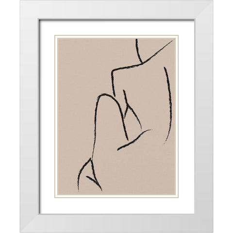 Skinny Love  White Modern Wood Framed Art Print with Double Matting by Urban Road