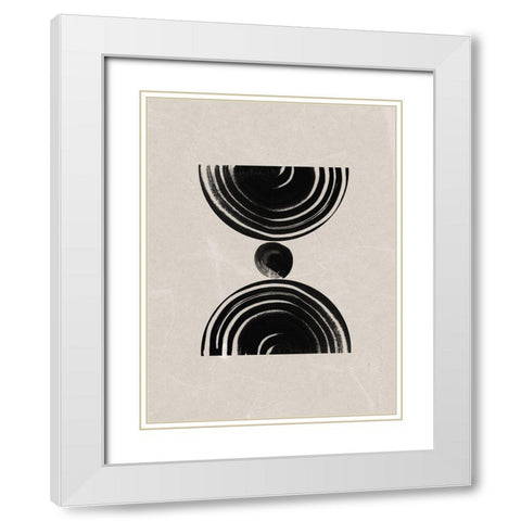 Nairobi White Modern Wood Framed Art Print with Double Matting by Urban Road