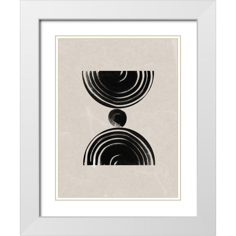 Nairobi White Modern Wood Framed Art Print with Double Matting by Urban Road