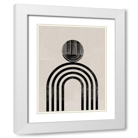 Tanzania White Modern Wood Framed Art Print with Double Matting by Urban Road