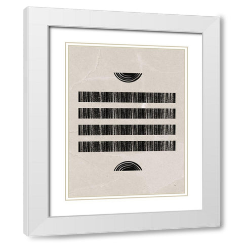 Moshi White Modern Wood Framed Art Print with Double Matting by Urban Road