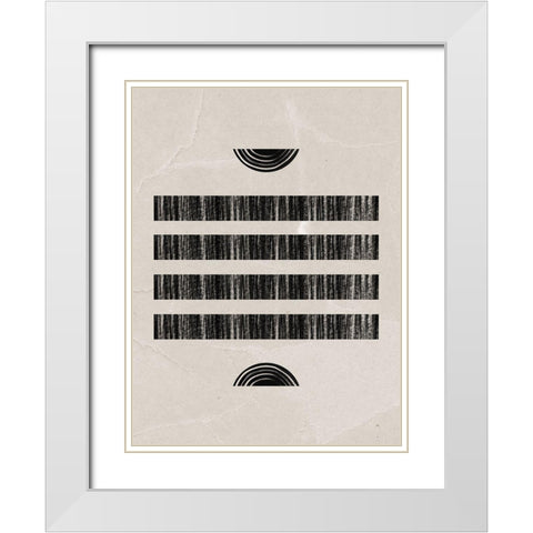 Moshi White Modern Wood Framed Art Print with Double Matting by Urban Road