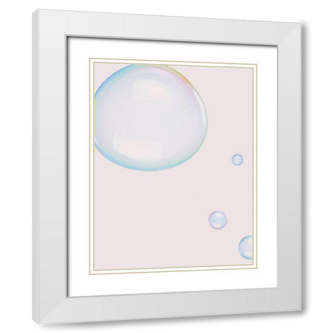 Effervescence Poster White Modern Wood Framed Art Print with Double Matting by Urban Road