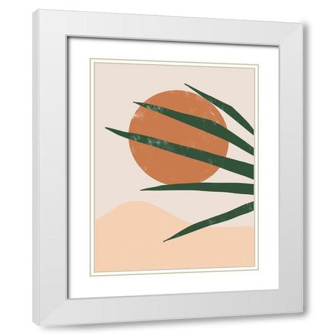 Sun Baked Poster White Modern Wood Framed Art Print with Double Matting by Urban Road