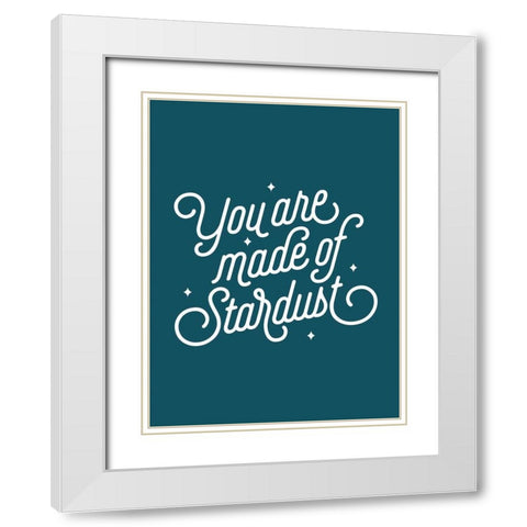 Stardust Poster White Modern Wood Framed Art Print with Double Matting by Urban Road