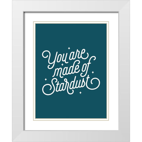 Stardust Poster White Modern Wood Framed Art Print with Double Matting by Urban Road