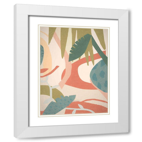 Tropical Oasis I Poster White Modern Wood Framed Art Print with Double Matting by Urban Road