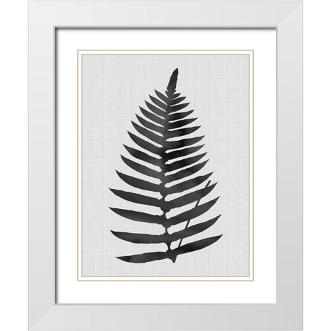 Beech Black Poster White Modern Wood Framed Art Print with Double Matting by Urban Road