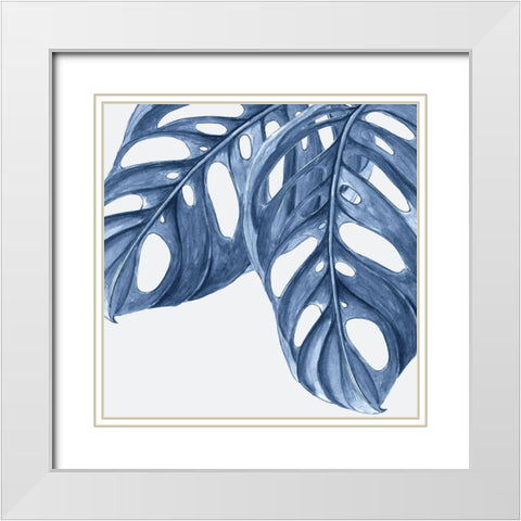 Royal Monkey Leaf Poster White Modern Wood Framed Art Print with Double Matting by Urban Road