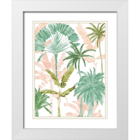 Exotic Palms I Poster White Modern Wood Framed Art Print with Double Matting by Urban Road