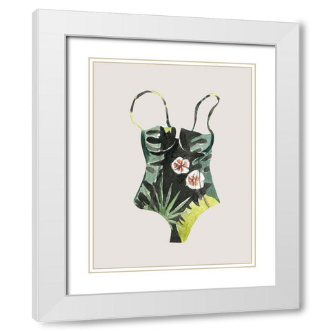 Swimsuit I Poster White Modern Wood Framed Art Print with Double Matting by Urban Road