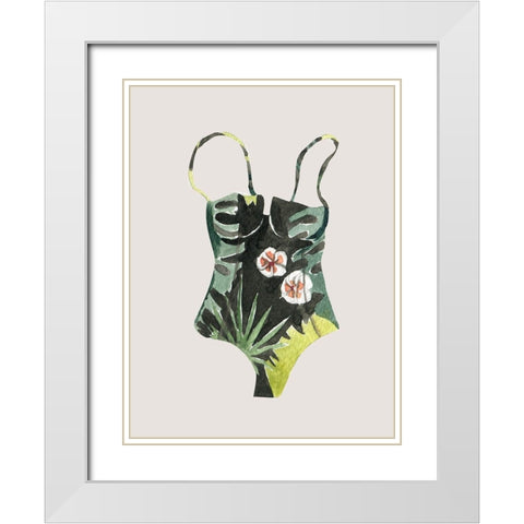 Swimsuit I Poster White Modern Wood Framed Art Print with Double Matting by Urban Road