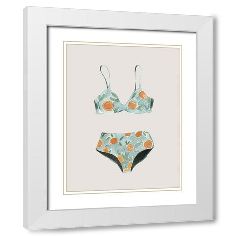 Swimsuit II Poster White Modern Wood Framed Art Print with Double Matting by Urban Road