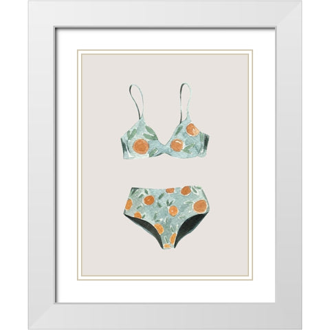 Swimsuit II Poster White Modern Wood Framed Art Print with Double Matting by Urban Road