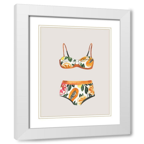 Swimsuit III Poster White Modern Wood Framed Art Print with Double Matting by Urban Road