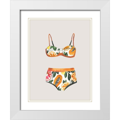 Swimsuit III Poster White Modern Wood Framed Art Print with Double Matting by Urban Road