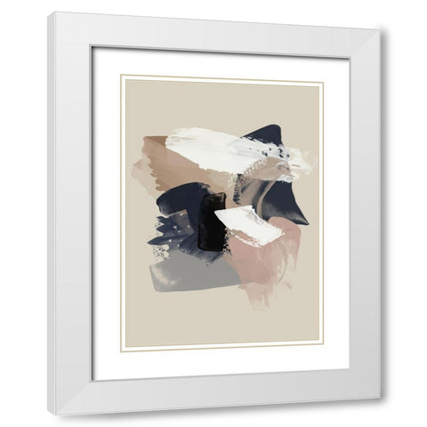 Afterthought II  White Modern Wood Framed Art Print with Double Matting by Urban Road