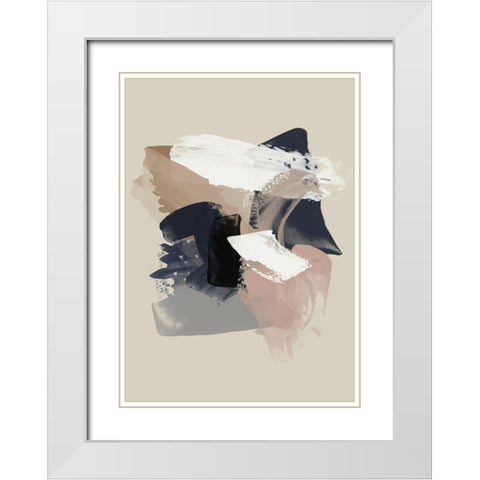 Afterthought II  White Modern Wood Framed Art Print with Double Matting by Urban Road