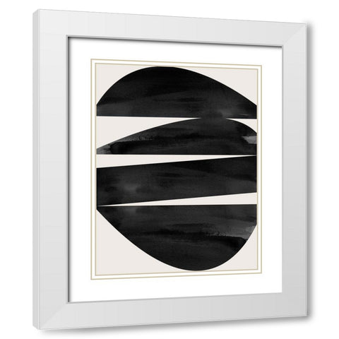 Totem II  White Modern Wood Framed Art Print with Double Matting by Urban Road