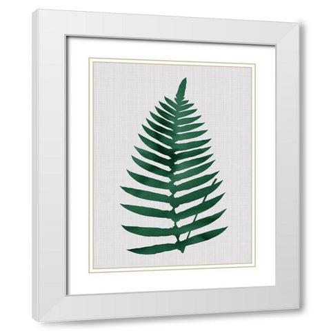 Beech Green Poster White Modern Wood Framed Art Print with Double Matting by Urban Road