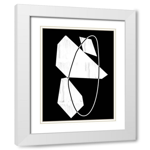 Contour I Poster White Modern Wood Framed Art Print with Double Matting by Urban Road