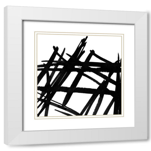 Boundary Poster White Modern Wood Framed Art Print with Double Matting by Urban Road