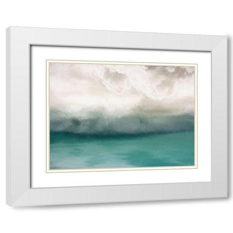 Transcend - The Wait White Modern Wood Framed Art Print with Double Matting by Urban Road