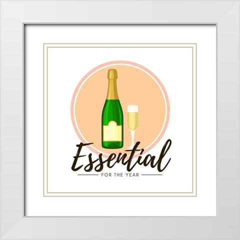 Artsy Quotes Quote: Essential Champagne White Modern Wood Framed Art Print with Double Matting by ArtsyQuotes